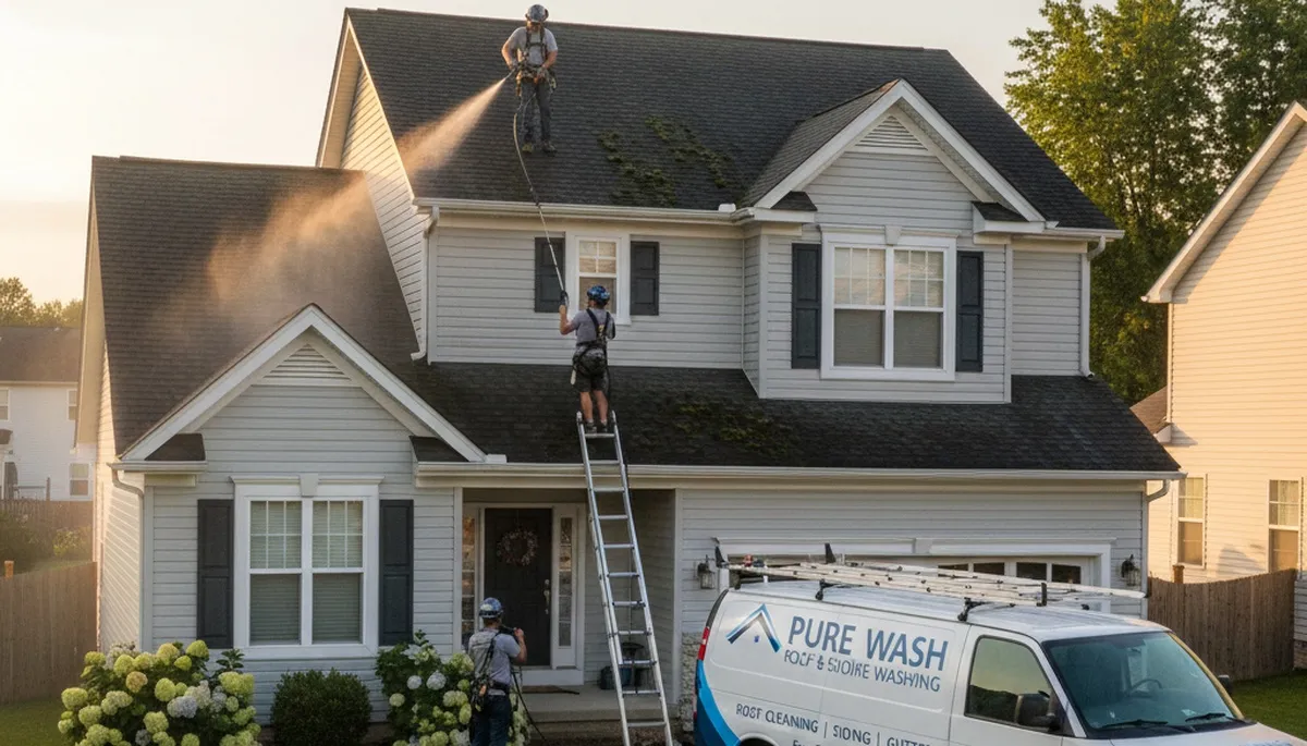 Professional roof cleaning service by vinyl siding experts in Jacksonville, FL