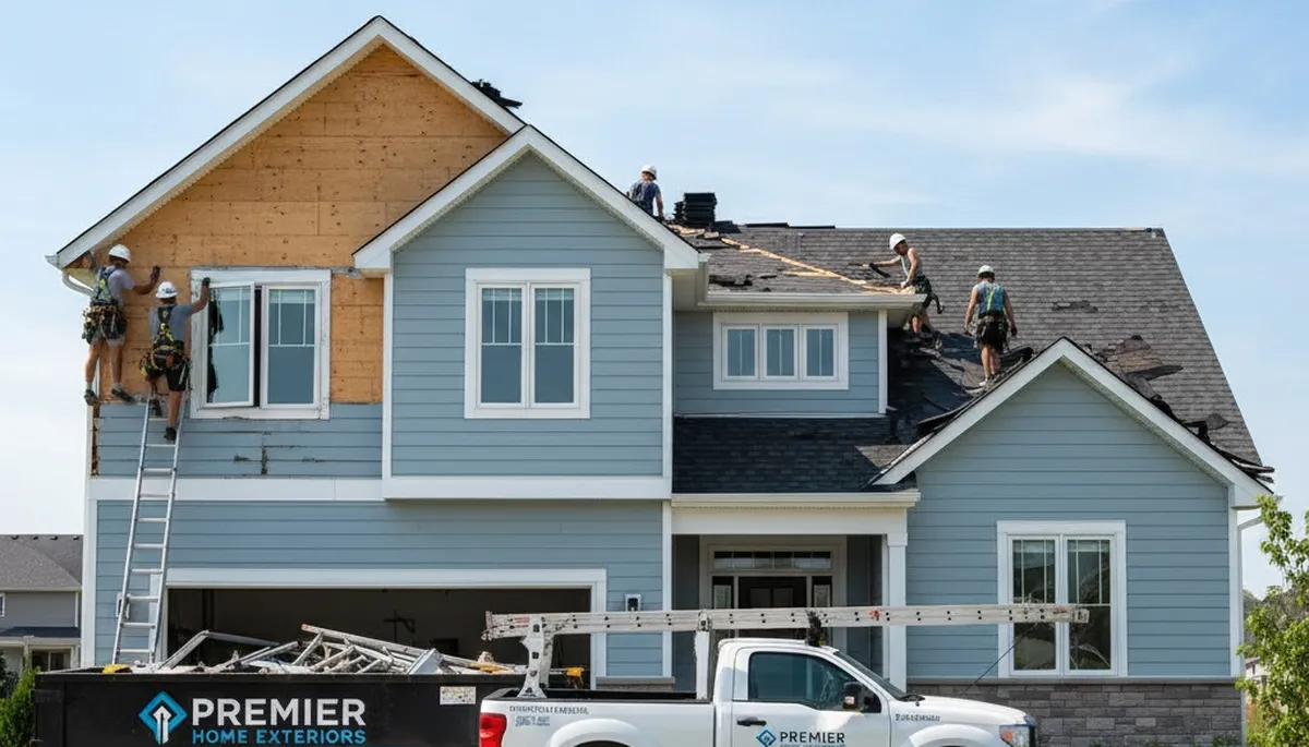 Vinyl siding installation and roof replacement in Jacksonville FL by Next Level Exteriors